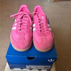 adidas Pink Samba OG with White Stripes